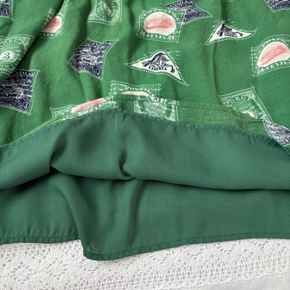 Anthropologie Porridge LARGE Getaway Printed Skirt flowy bow strap Lined - Picture 9 of 10